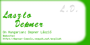 laszlo depner business card
