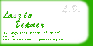 laszlo depner business card